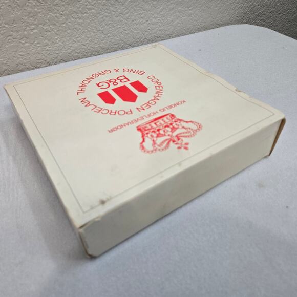 B&G 1975 Denmark Mother's Day Plate 9375 Deer & Fawn Mors Dag Vintage w/Box - Picture 7 of 10